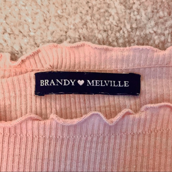 BRANDY MELVILLE light pink crop top - Picture 5 of 5